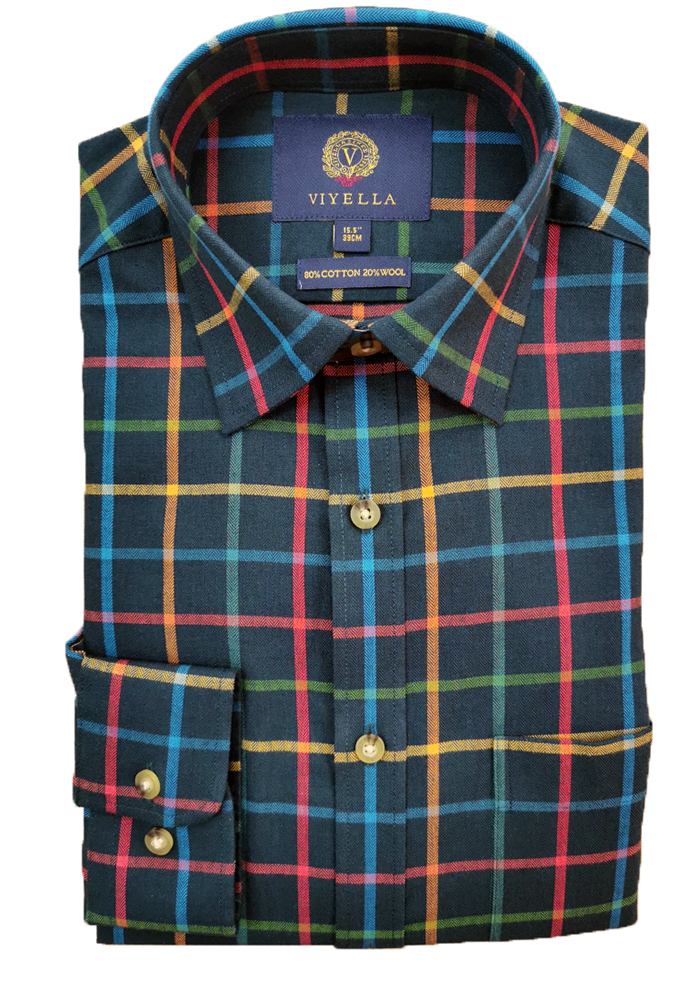 Viyella - Tartan style check shirt